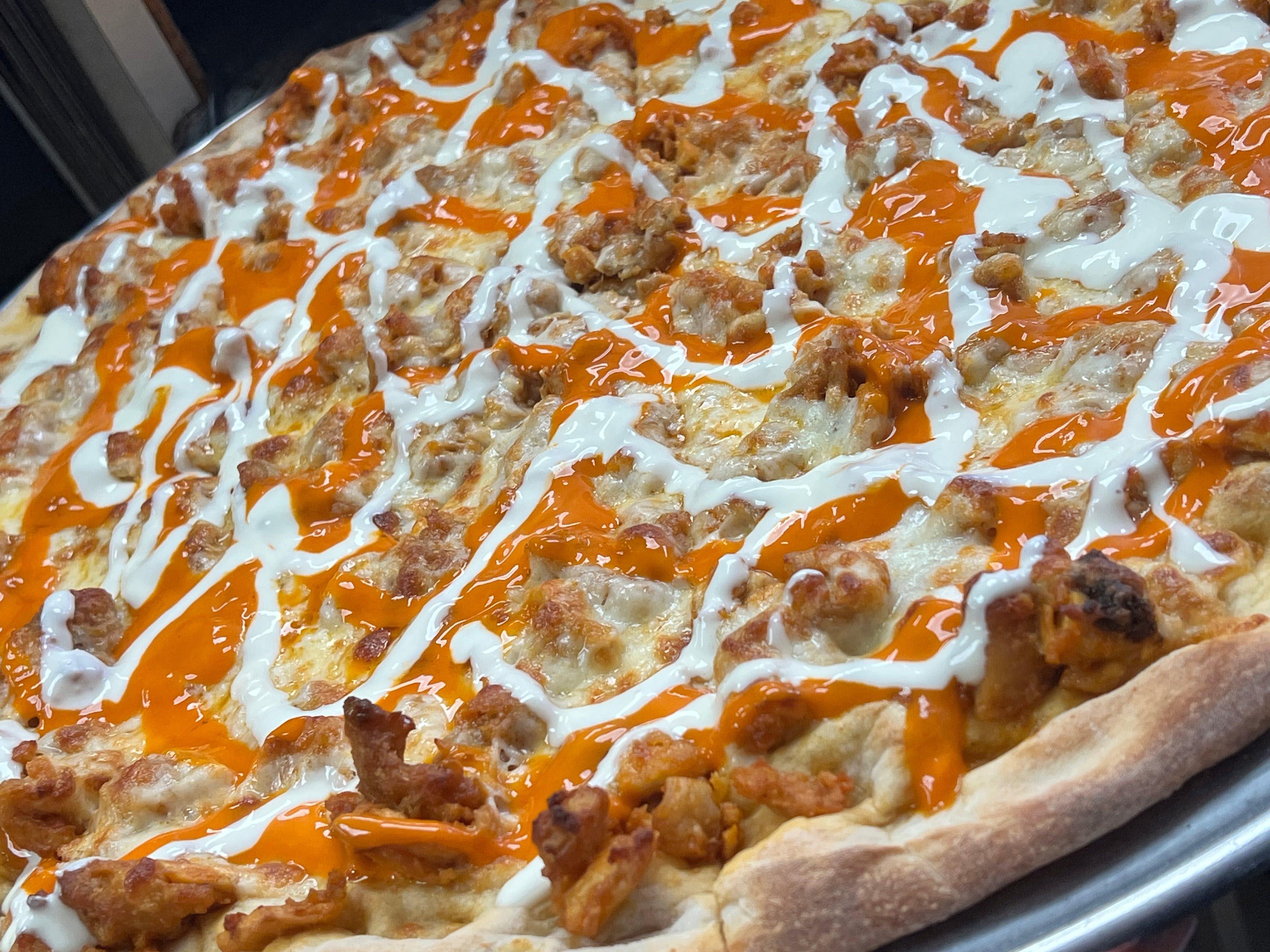 Buffalo Chicken Pizza.