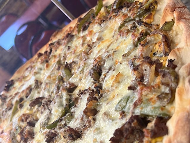 Cheesesteak Pizza.