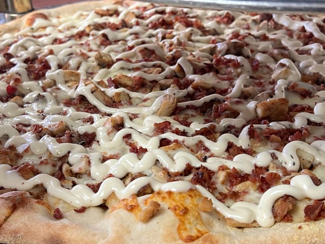 Chicken, Bacon & Ranch Pizza.