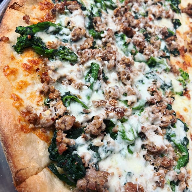 Italian Sausage Pizza.